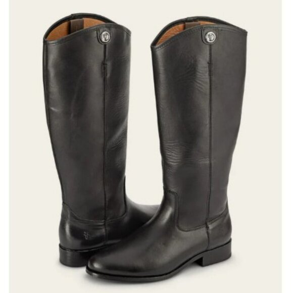Fryer Shoes - Frye Mellisa Button 2‎ Leather Equestrian Southwester Style Boots Size 8.5 - NEW